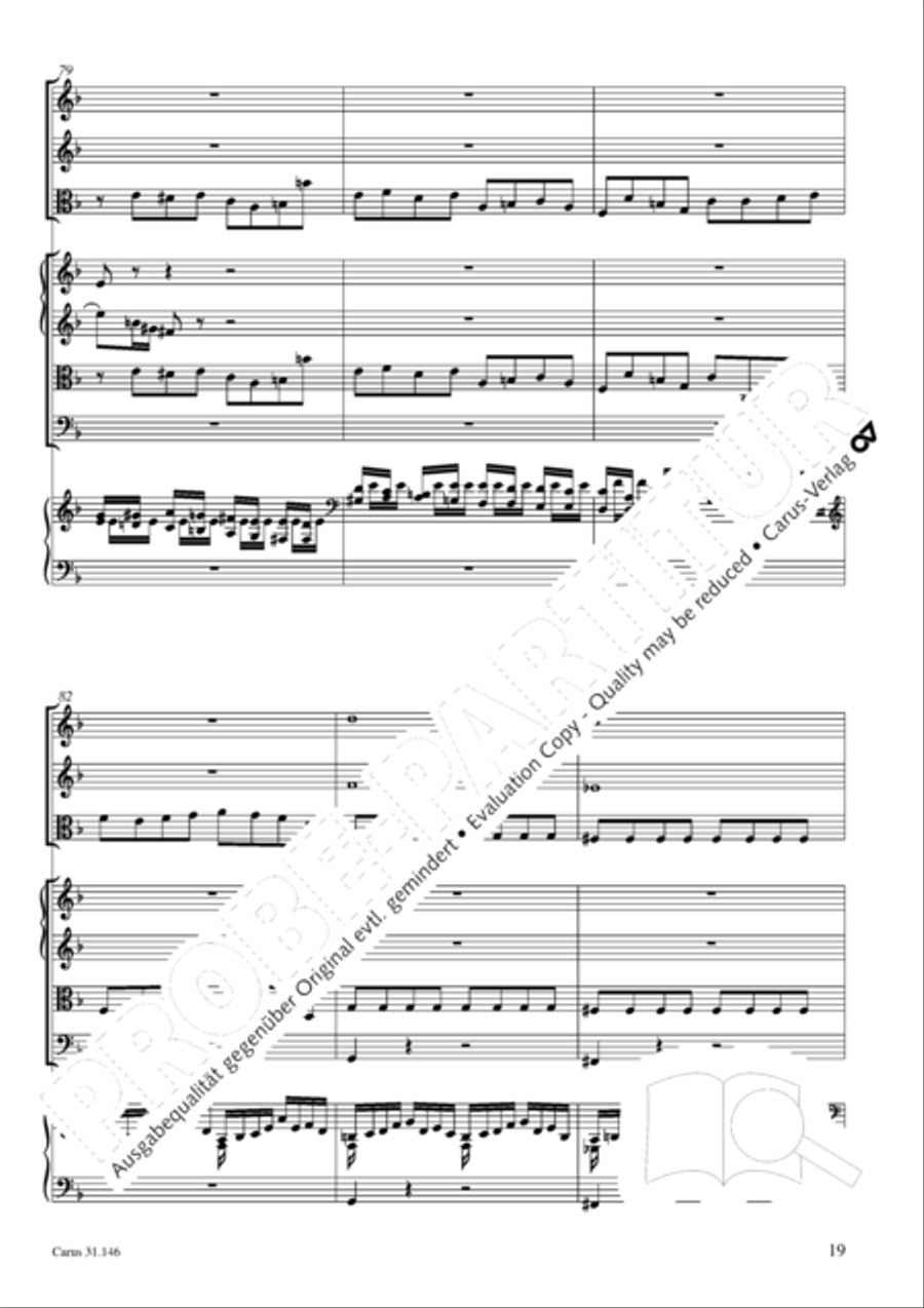 Through bitter tribulation we enter into God's kingdom (Wir mussen durch viel Trubsal in das Reich Gottes eingehen) 4-Part scores gallery preview page 20