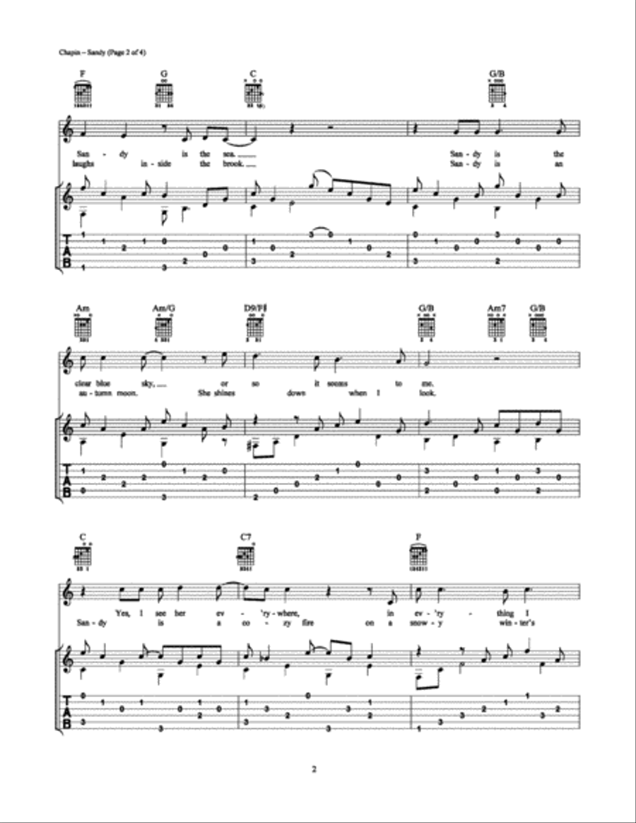 Sandy Electric Guitar scores gallery preview page 2