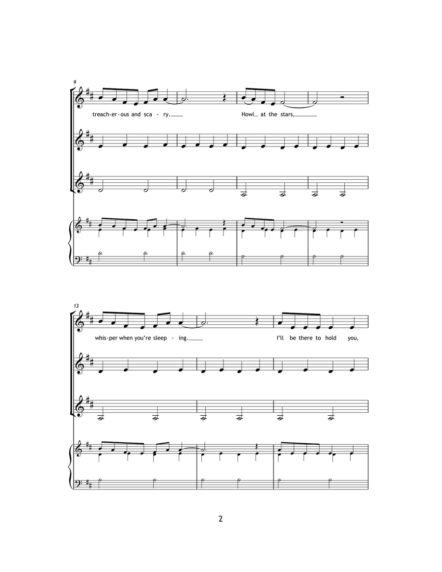 Whistle Down The Wind SSA scores gallery preview page 2