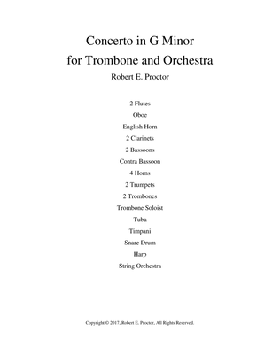 Concerto in G Minor for Trombone and Orchestra