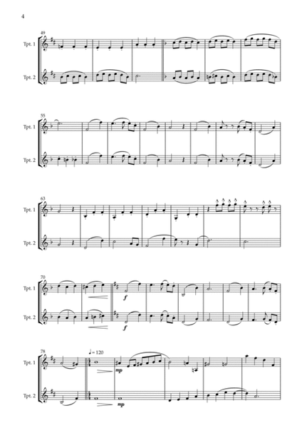 True Love's Kiss by Stephen Schwartz Trumpet Duet - Digital Sheet Music
