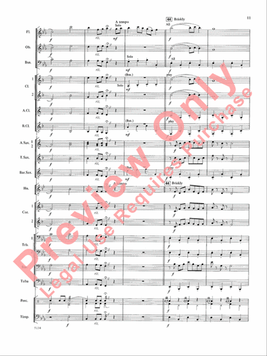Santa at the Symphony Concert Band scores gallery preview page 12