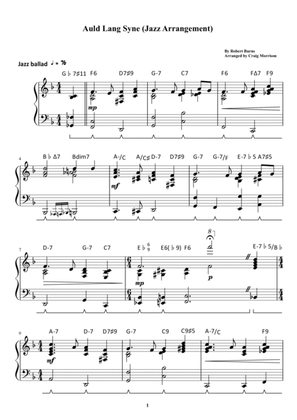 Auld Lang Syne (Jazz Arrangement)