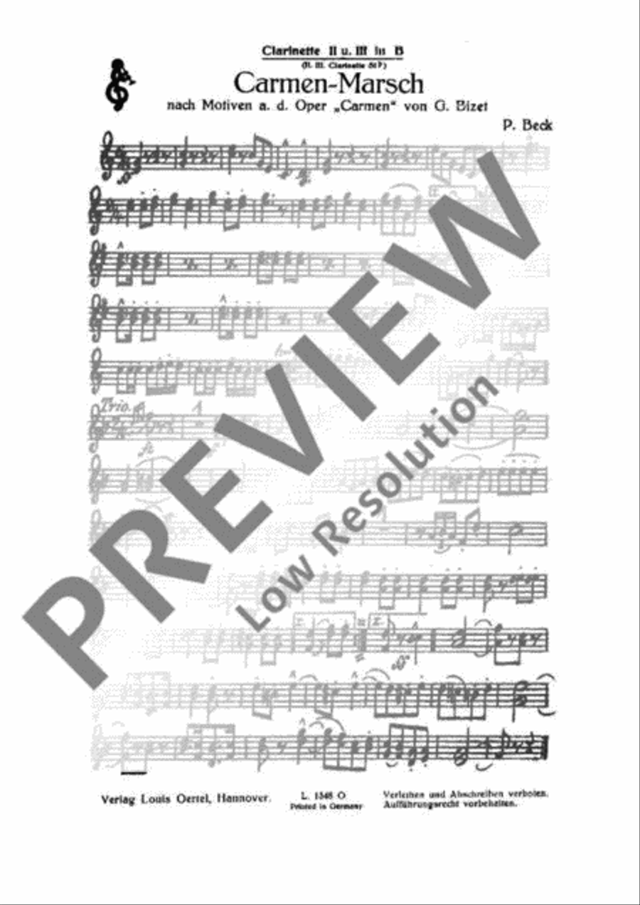 Carmen-Marsch Concert Band scores gallery preview page 10