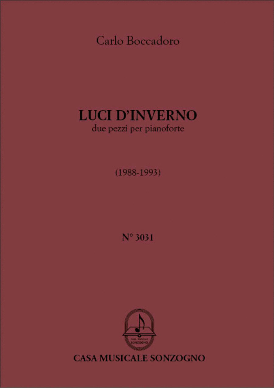 Luci d'inverno Luci d'inverno Piano Solo scores gallery preview page 1