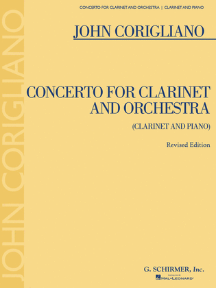 Book cover for Clarinet Concerto – Revised Edition