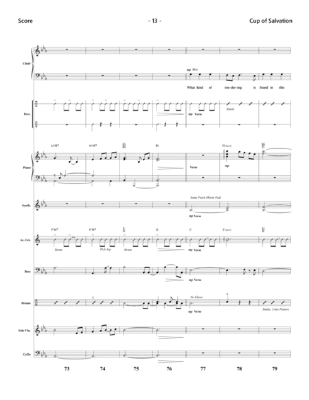 Cup of Salvation - Instrumental Ensemble Score and Parts