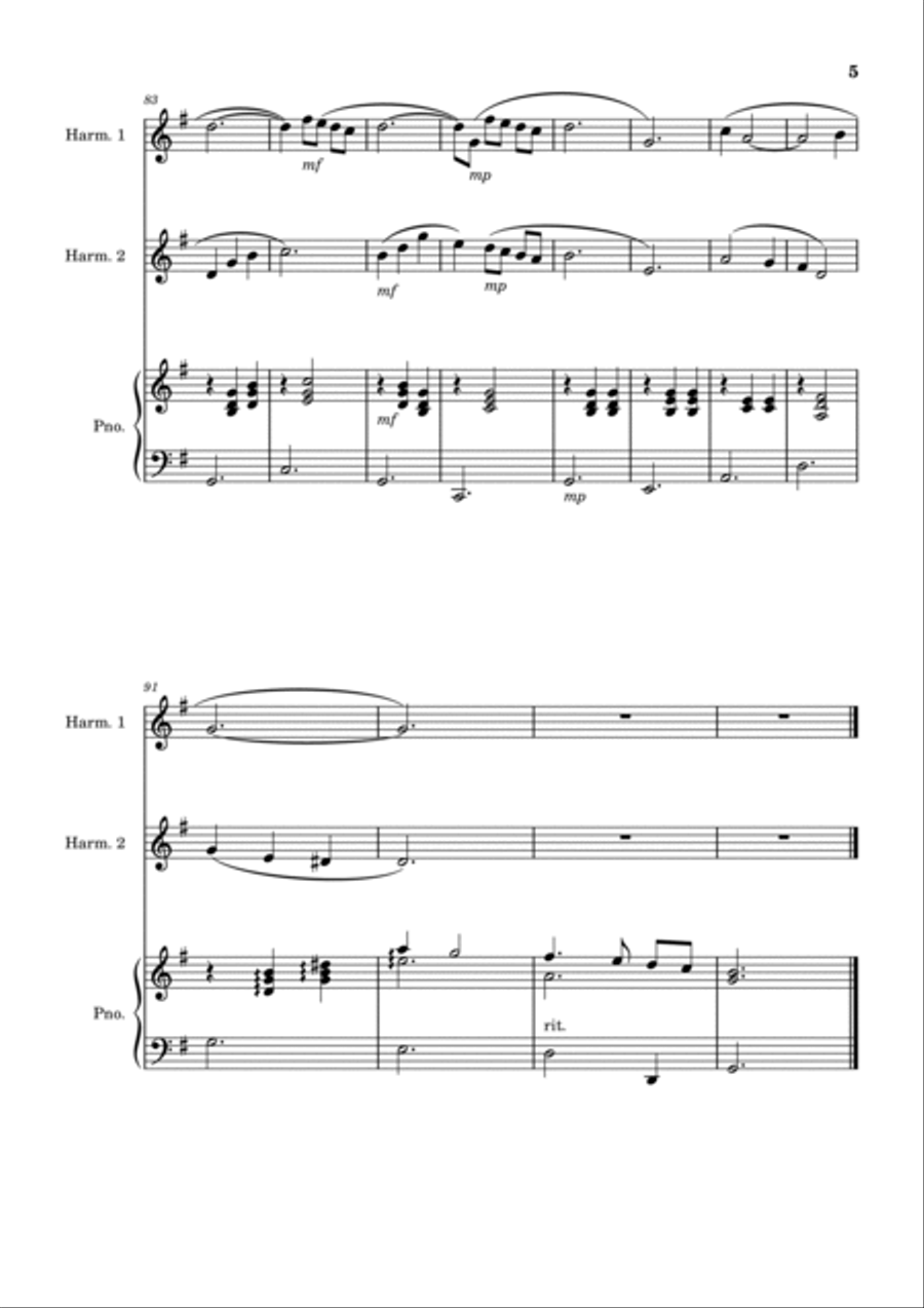 Moon River Small Ensemble scores gallery preview page 5