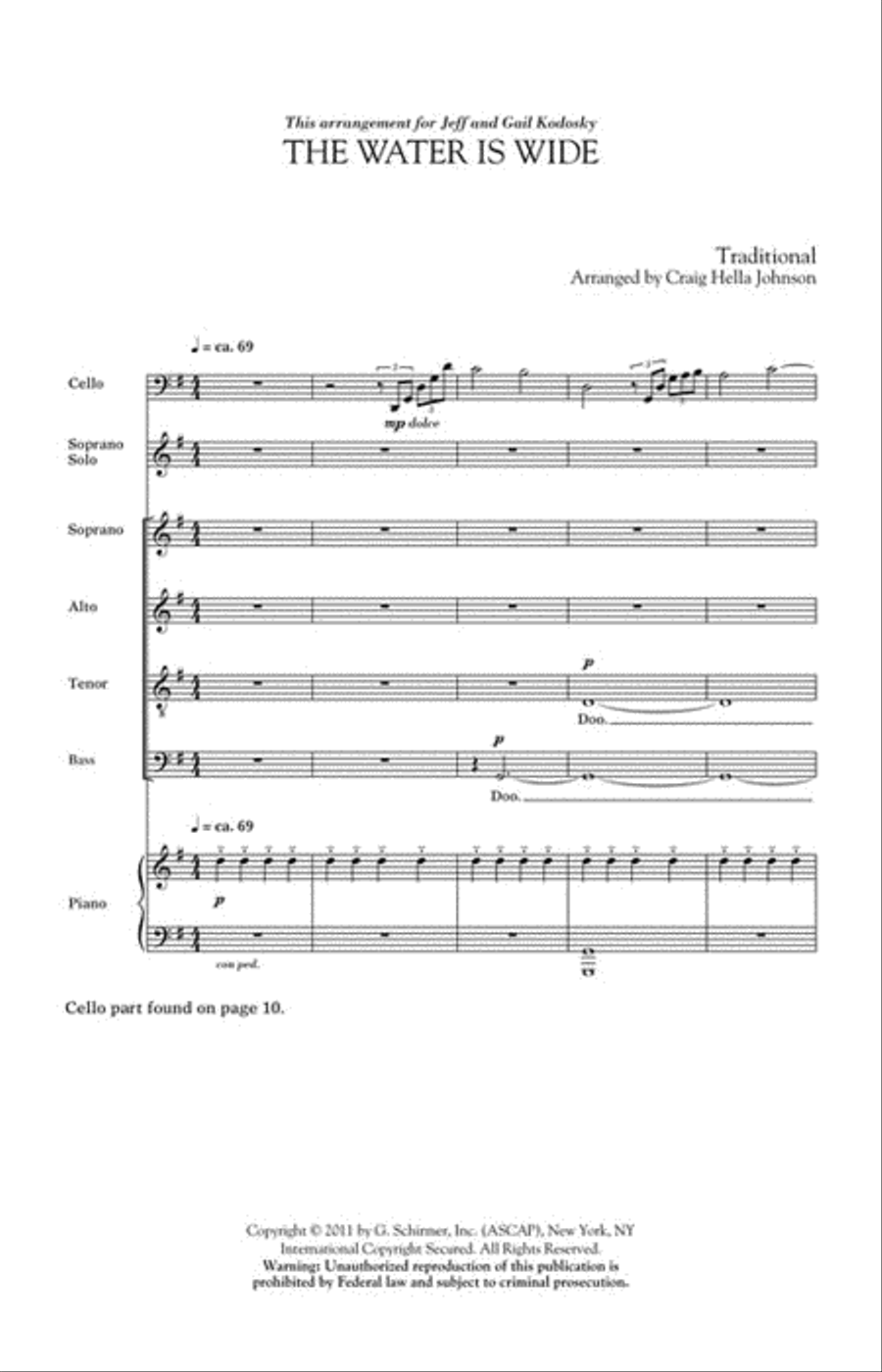 The Water Is Wide Divisi scores gallery preview page 2