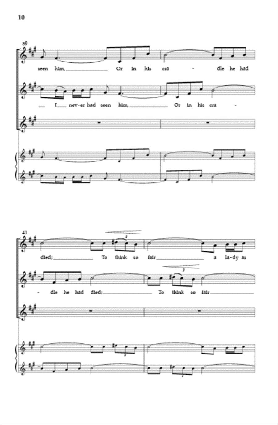 I Am In Love SSA scores gallery preview page 9