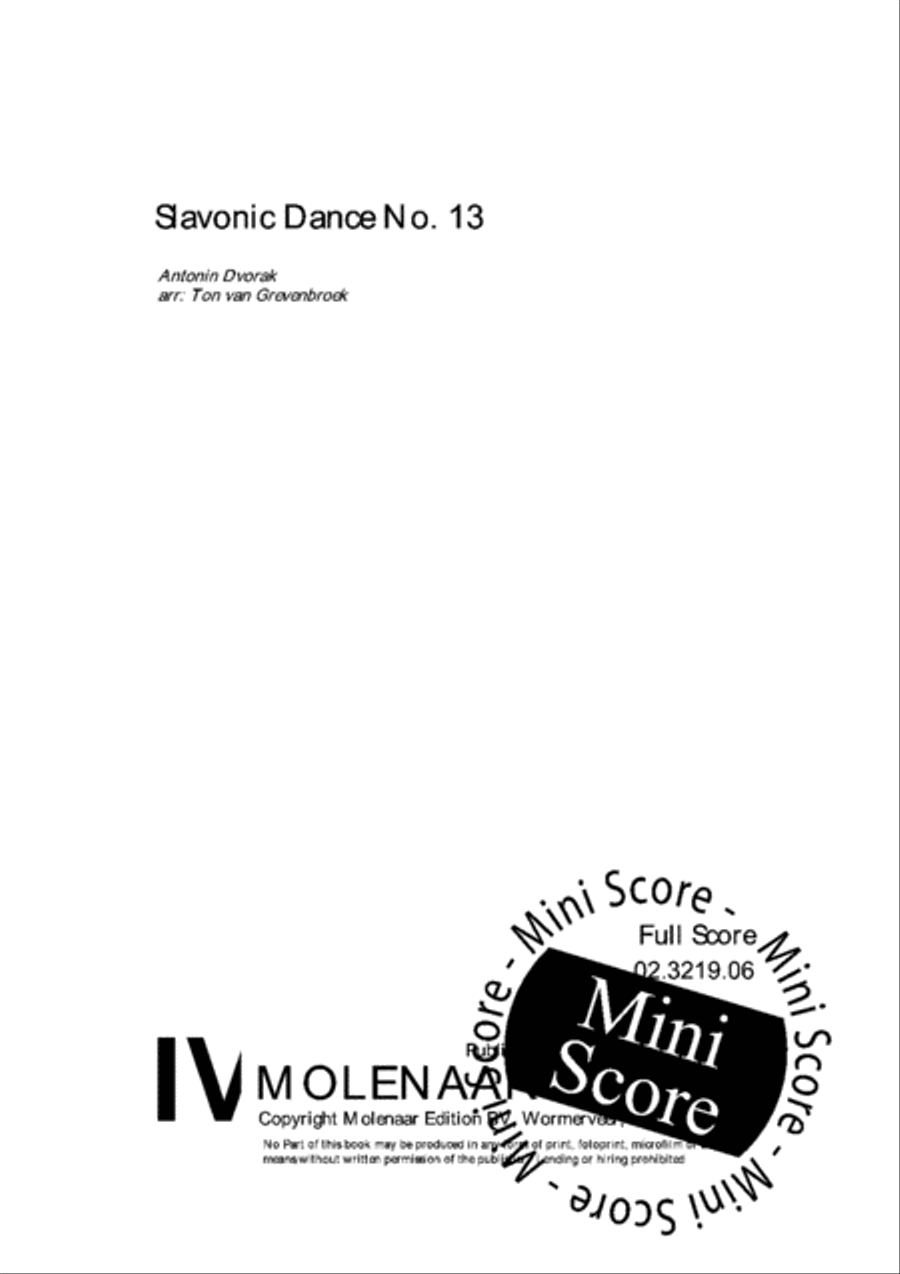 Slavonic Dance no. 13 Fanfare Band scores gallery preview page 3