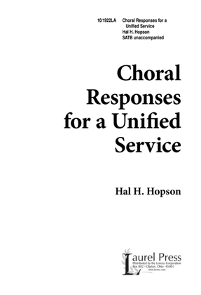 Book cover for Choral Responses for a Unified Service