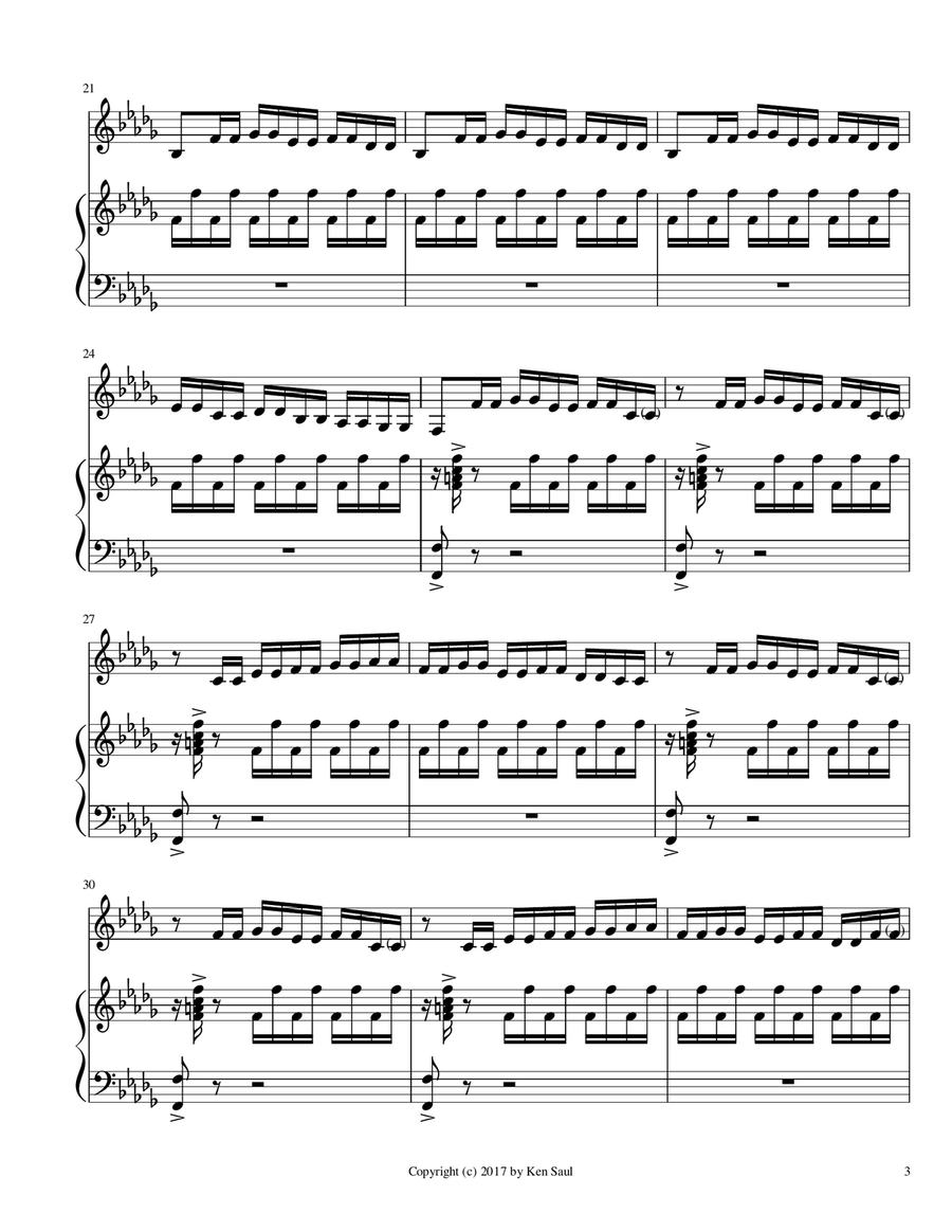 Asturias - Leyenda for Trumpet and Piano Trumpet Solo scores gallery preview page 5