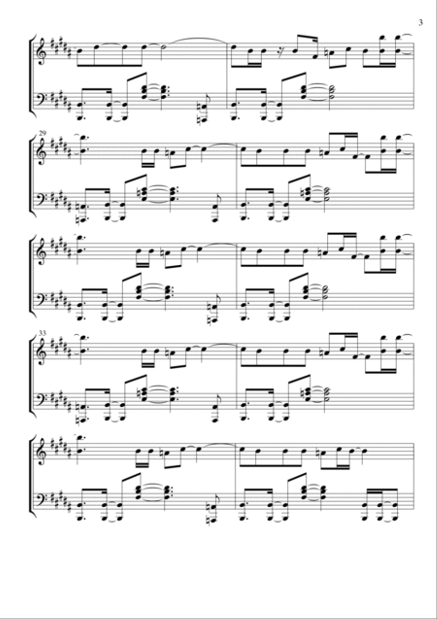 Don't Stop Til You Get Enough Piano Solo scores gallery preview page 3