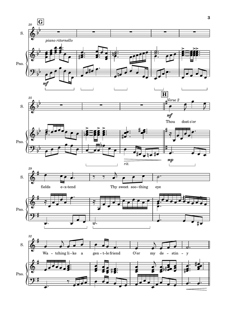 An Den Mond (To the Moon) Chamber Music scores gallery preview page 3