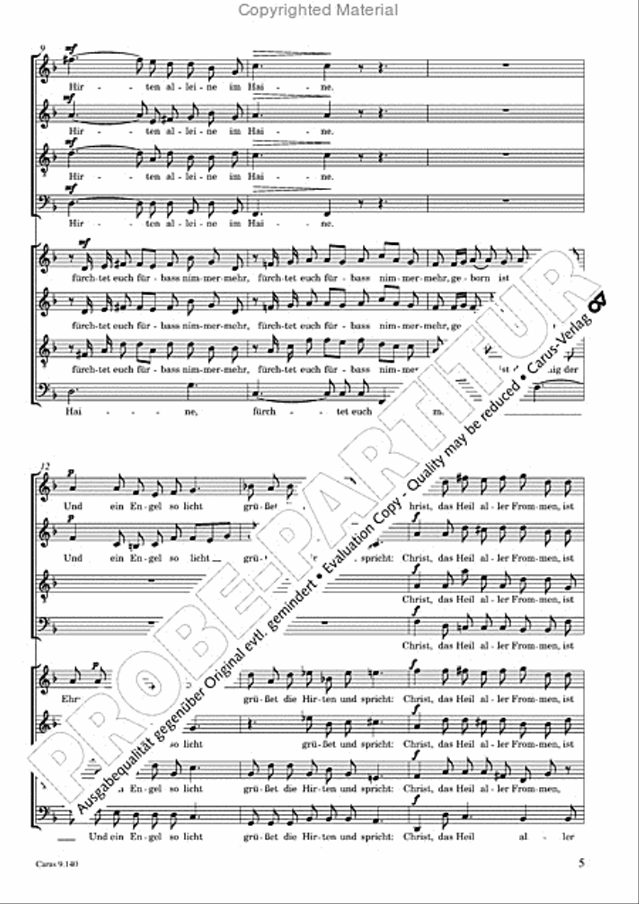 Cornelius / Gottwald: Three Christmas Songs Score scores gallery preview page 6