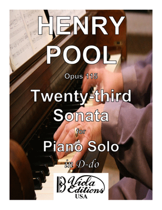 Opus 115, Twenty-third Sonata for Piano Solo in D-do