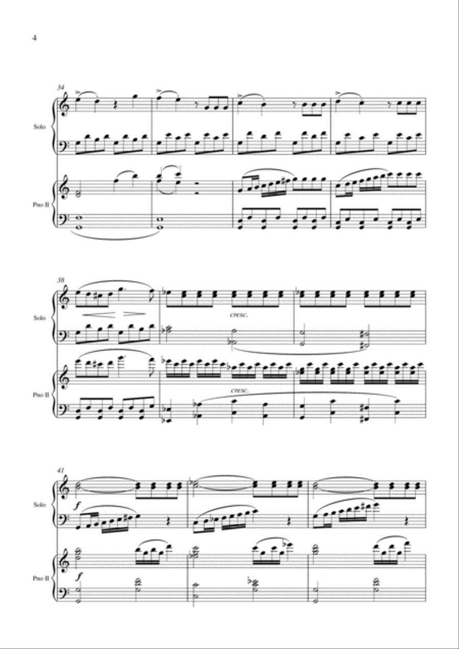 F. Kuhlau Sonatine Op. 20 No. 1 Complete Movements for 2 Pianos 2 Pianos, 4-Hands scores gallery preview page 5