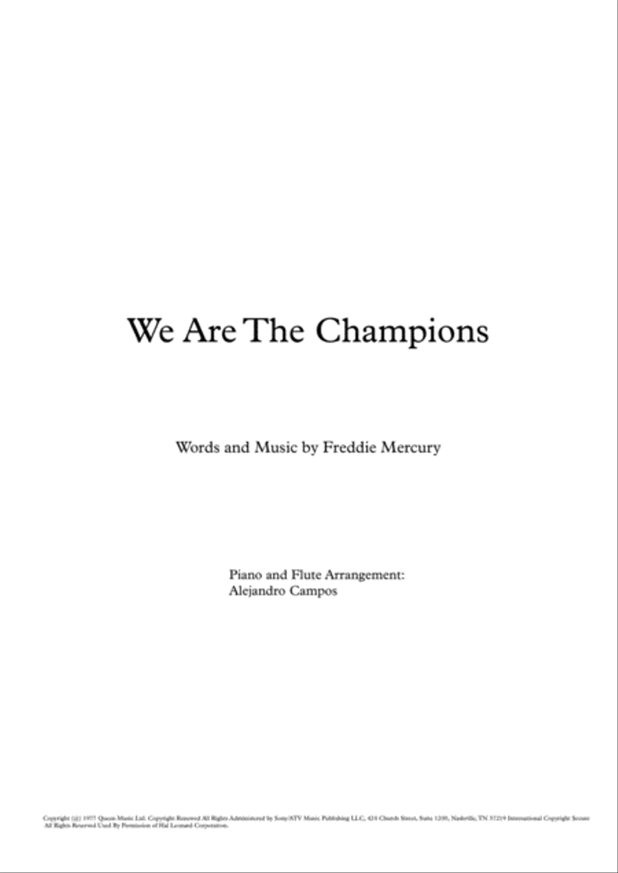 We Are The Champions We Are The Champions Woodwind Ensemble scores gallery preview page 1