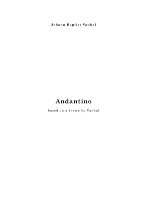 Book cover for Easy Andantino, for 2 violins & 2 violas