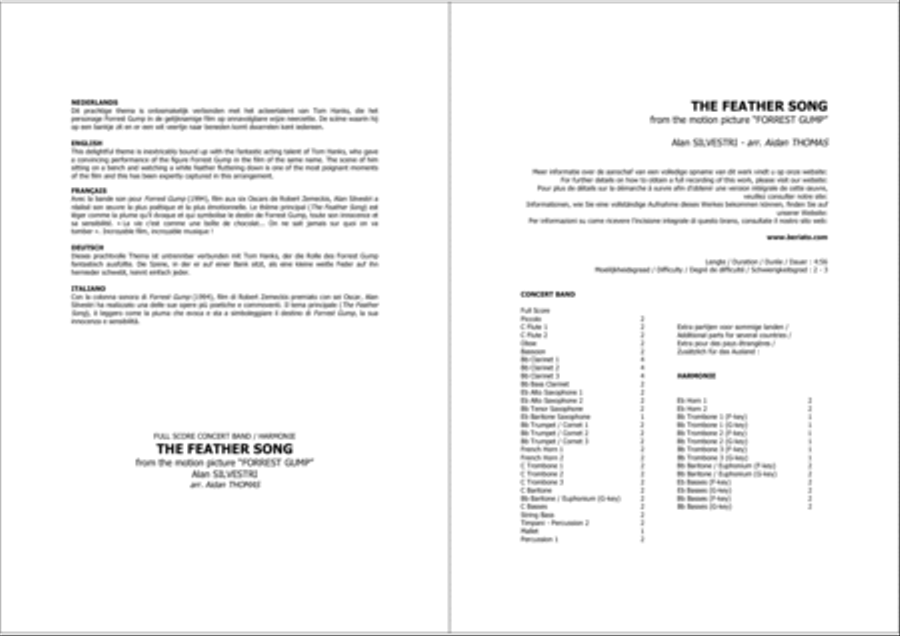 The Feather Song Concert Band scores gallery preview page 2