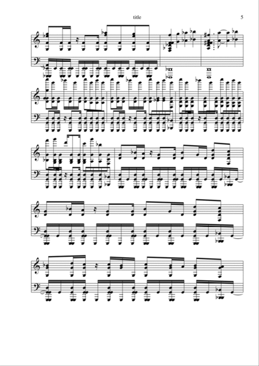 Truth War (Zephyr the West Wind [OBST]) Piano Solo scores gallery preview page 5