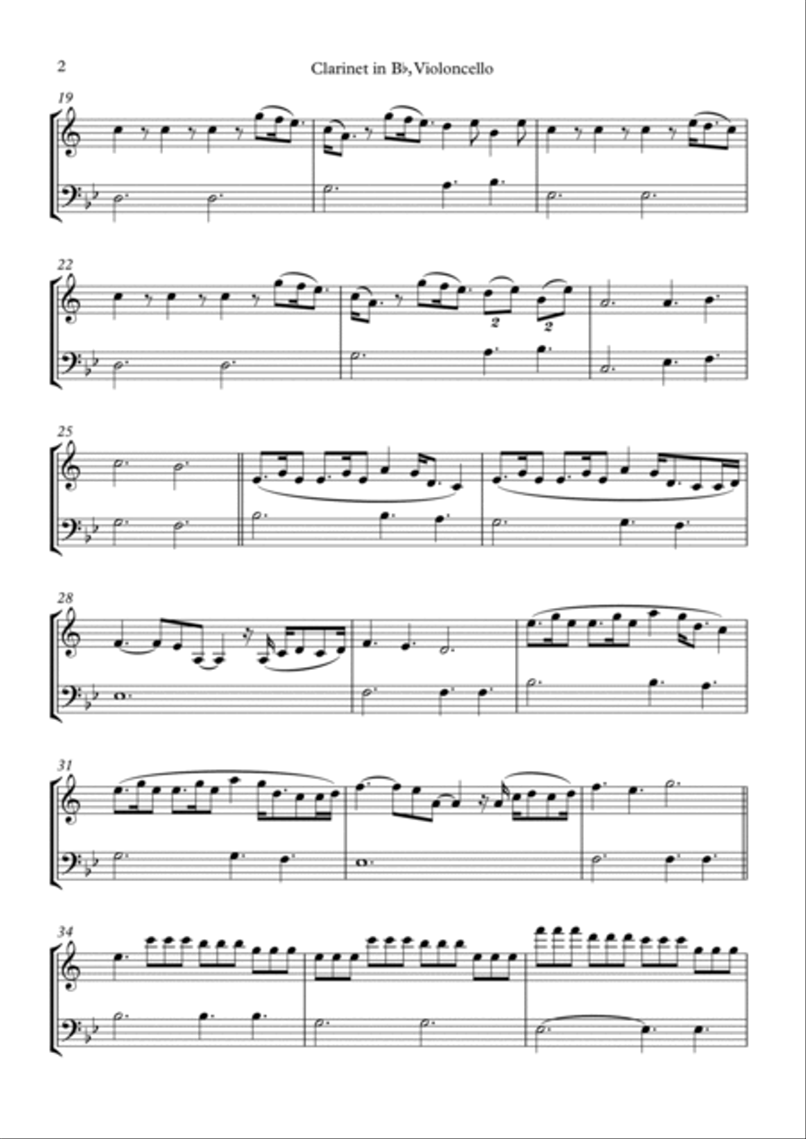 A Thousand Years Clarinet scores gallery preview page 2