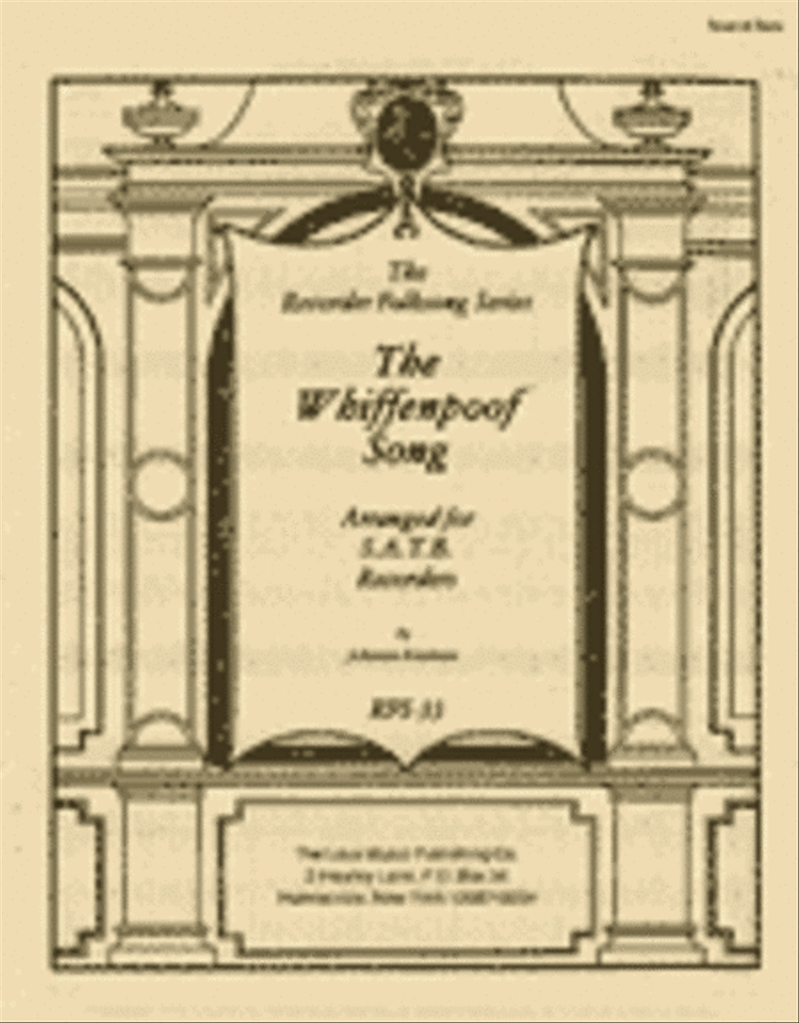 The Whiffenpoof Song Recorder scores gallery preview page 1