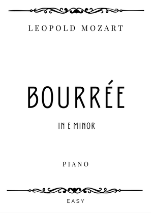 L. Mozart - Bourrée in E Minor - Easy