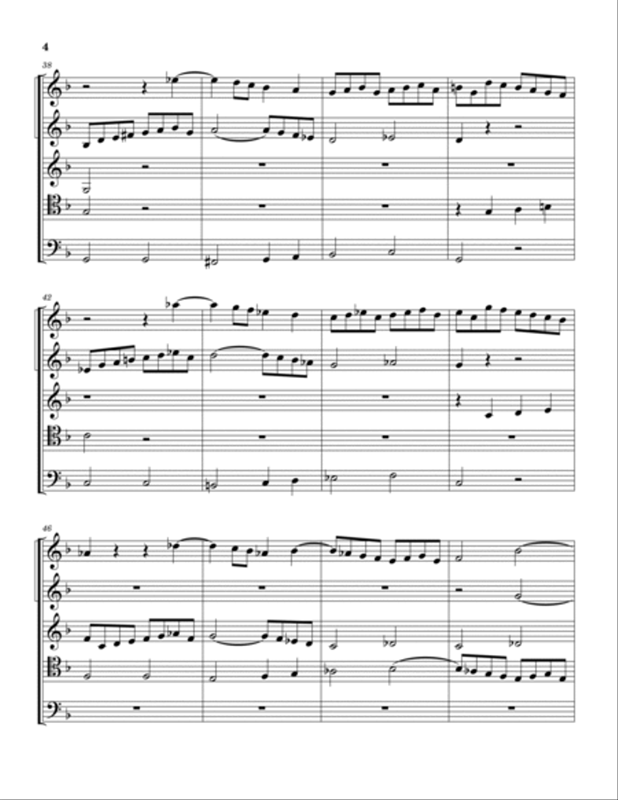 Three Fugues for Easter Brass Quintet scores gallery preview page 5