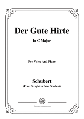 Schubert-Der Gute Hirte,in C Major,for Voice&Piano