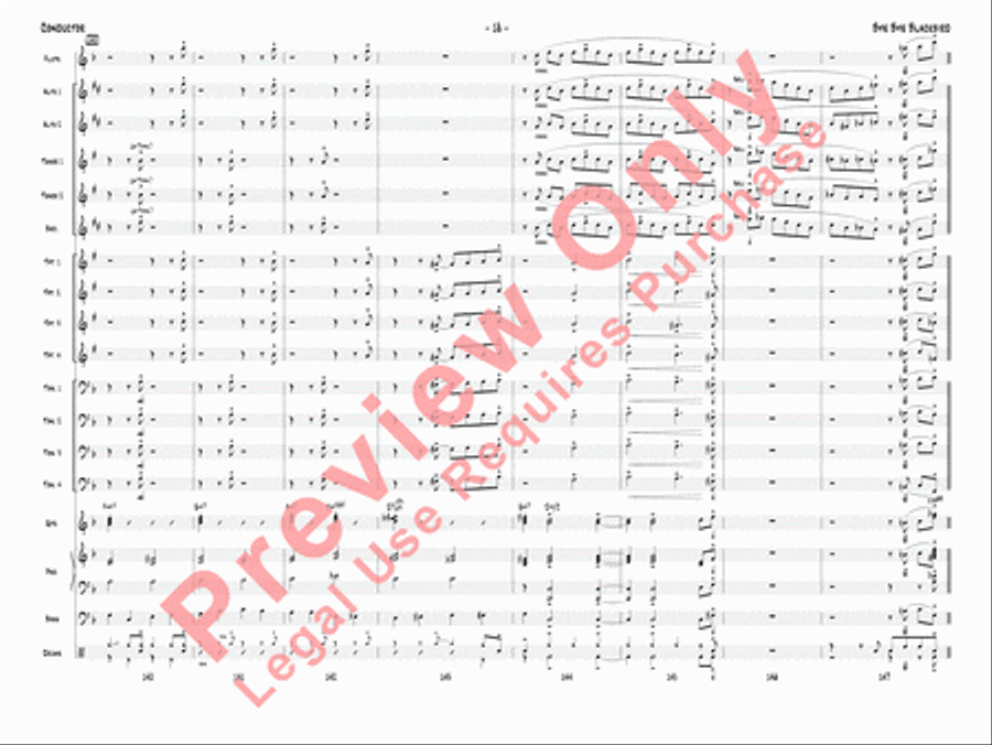 Bye Bye Blackbird Jazz Ensemble scores gallery preview page 21