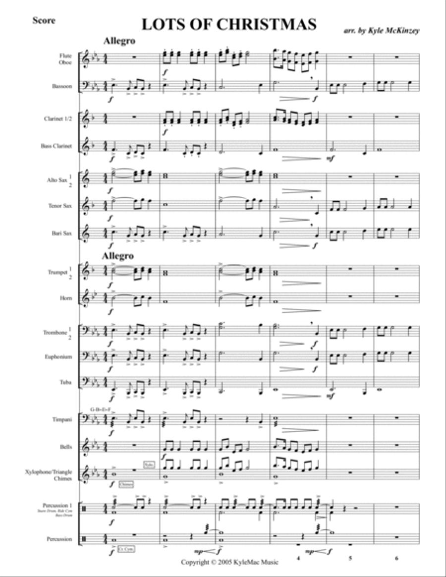 Lots Of Christmas - Band Lots Of Christmas - Band Concert Band scores gallery preview page 3