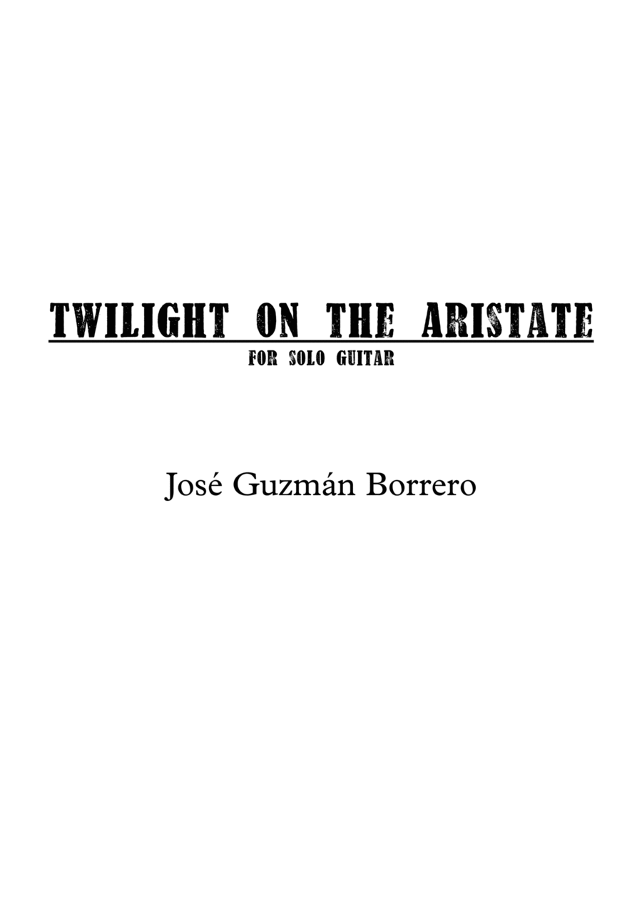 Twilight on the Aristate Acoustic Guitar scores gallery preview page 1