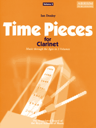 Book cover for Time Pieces for Clarinet, Volume 2