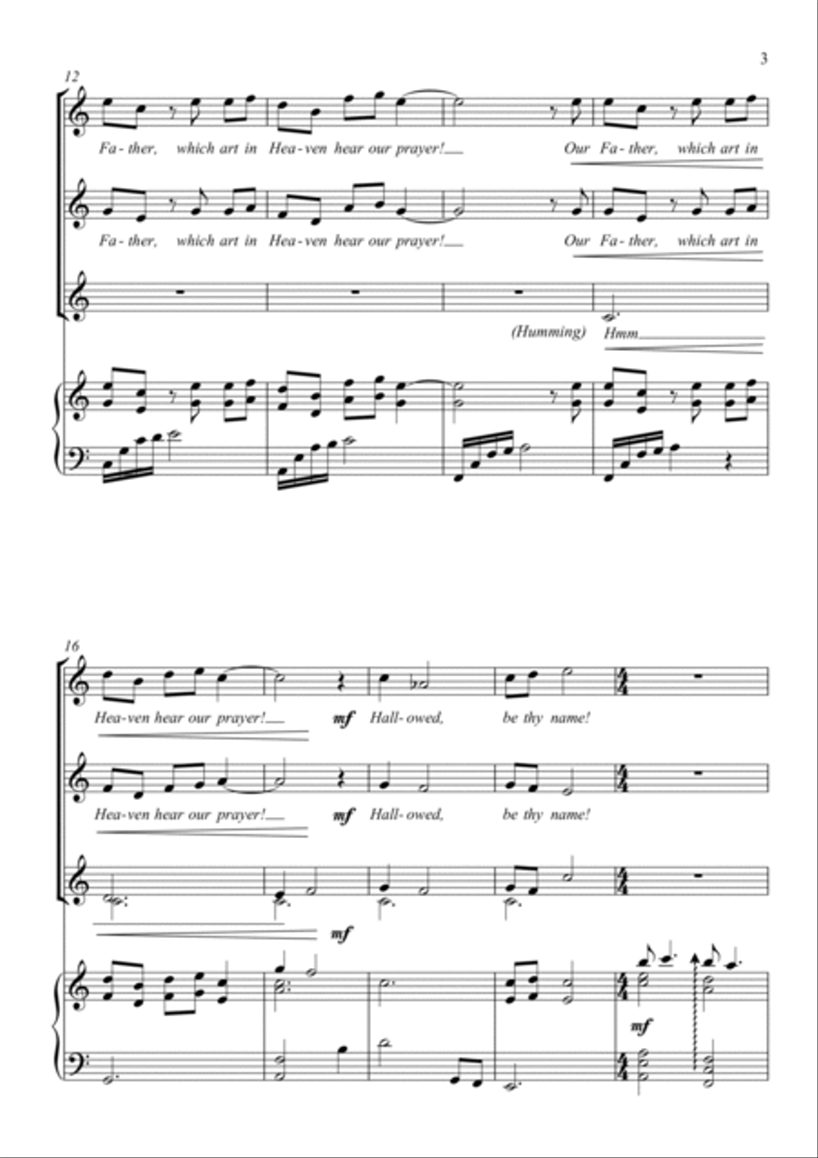 Prayer Prayer Piano scores gallery preview page 3