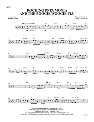Rocking Pneumonia and the Boogie Woogie Flu: String Bass