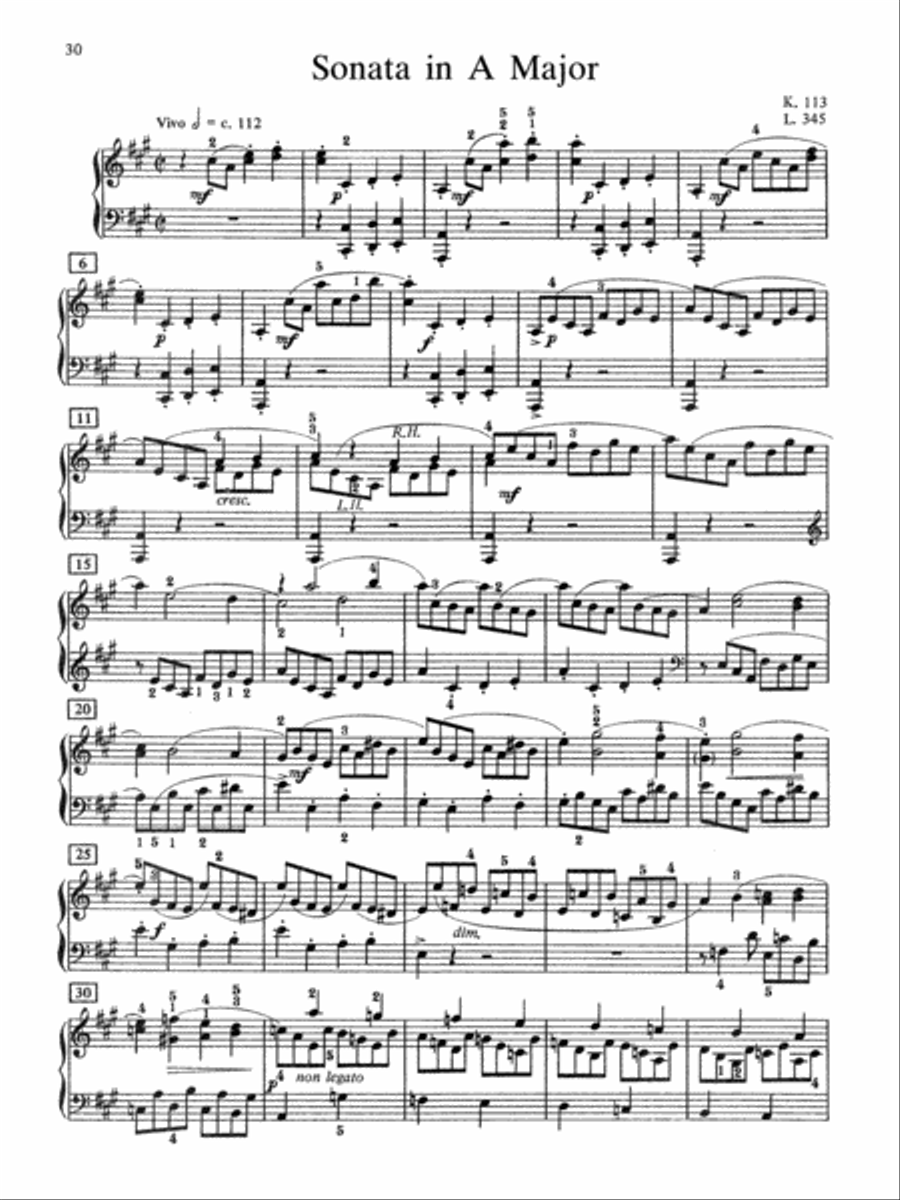 Scarlatti -- Selected Sonatas Piano Solo scores gallery preview page 7