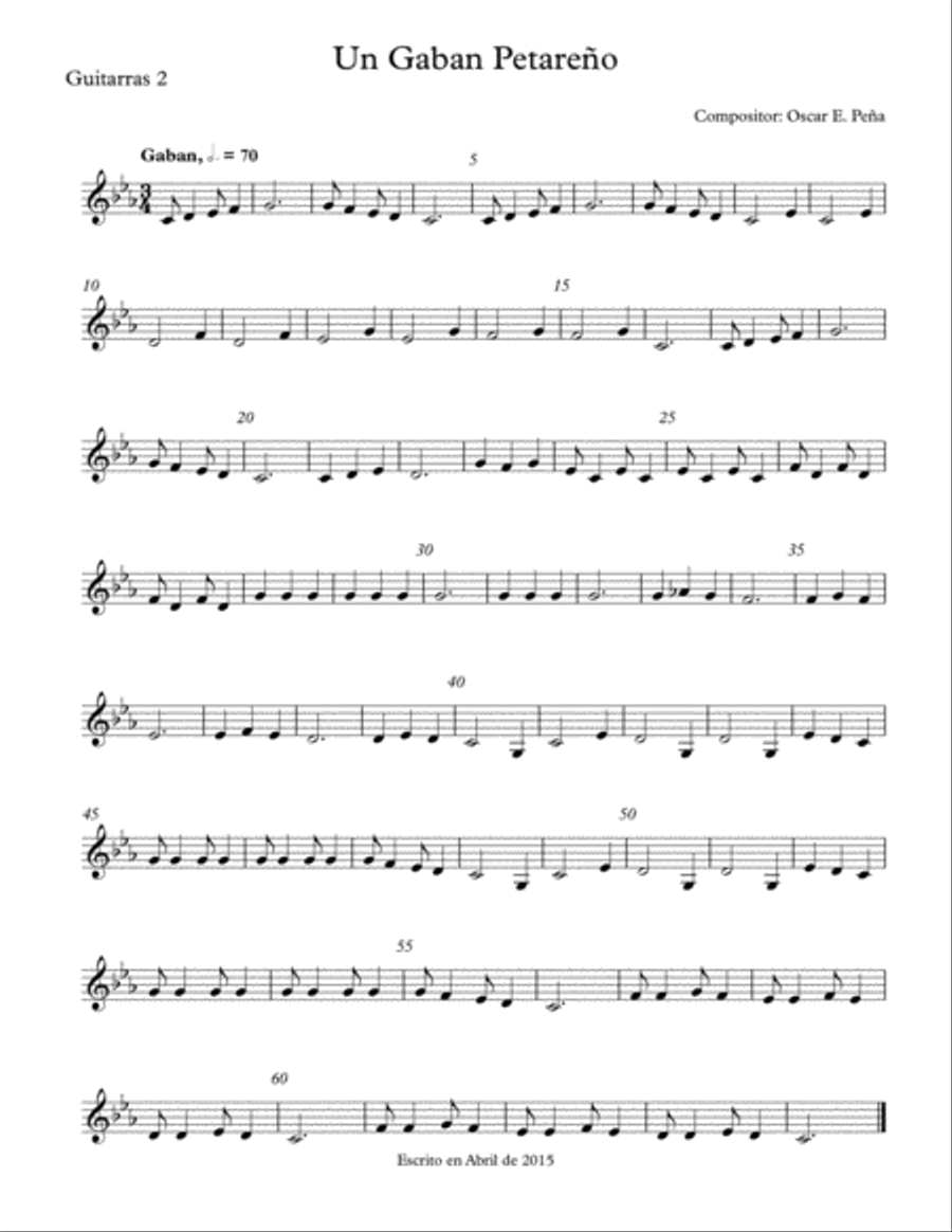 Particellas de Gaban Petareño Small Ensemble scores gallery preview page 5