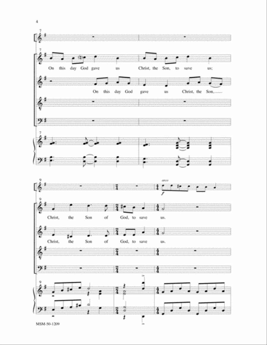 Let Our Gladness Have No End Divisi scores gallery preview page 4