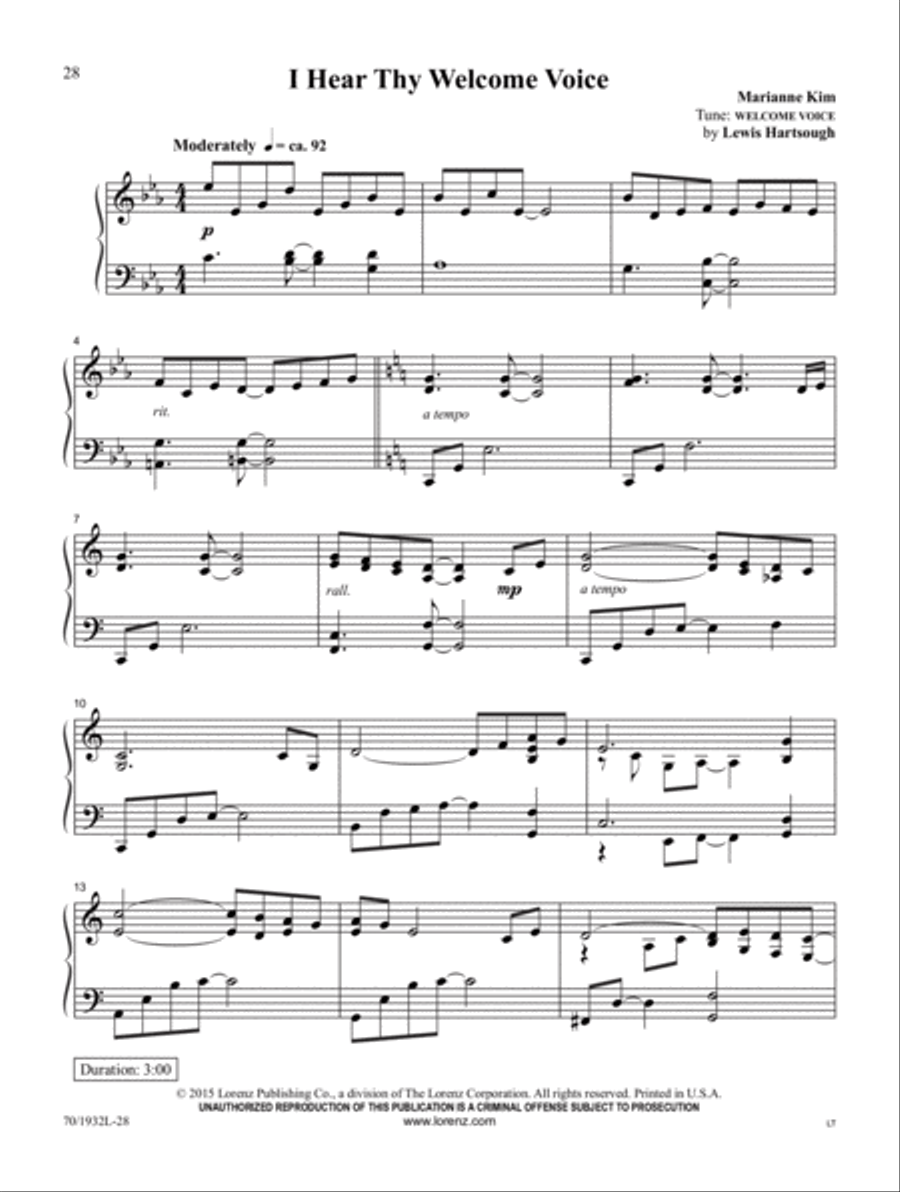 Jesus, Walk With Me Piano Solo scores gallery preview page 8