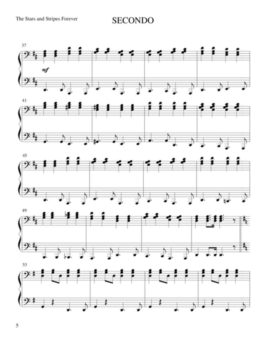The Stars and Stripes Forever (1 Piano, 4 Hands) image number null
