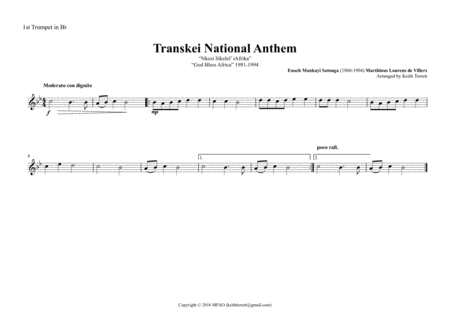 Transkei National Anthem for Brass Quintet image number null