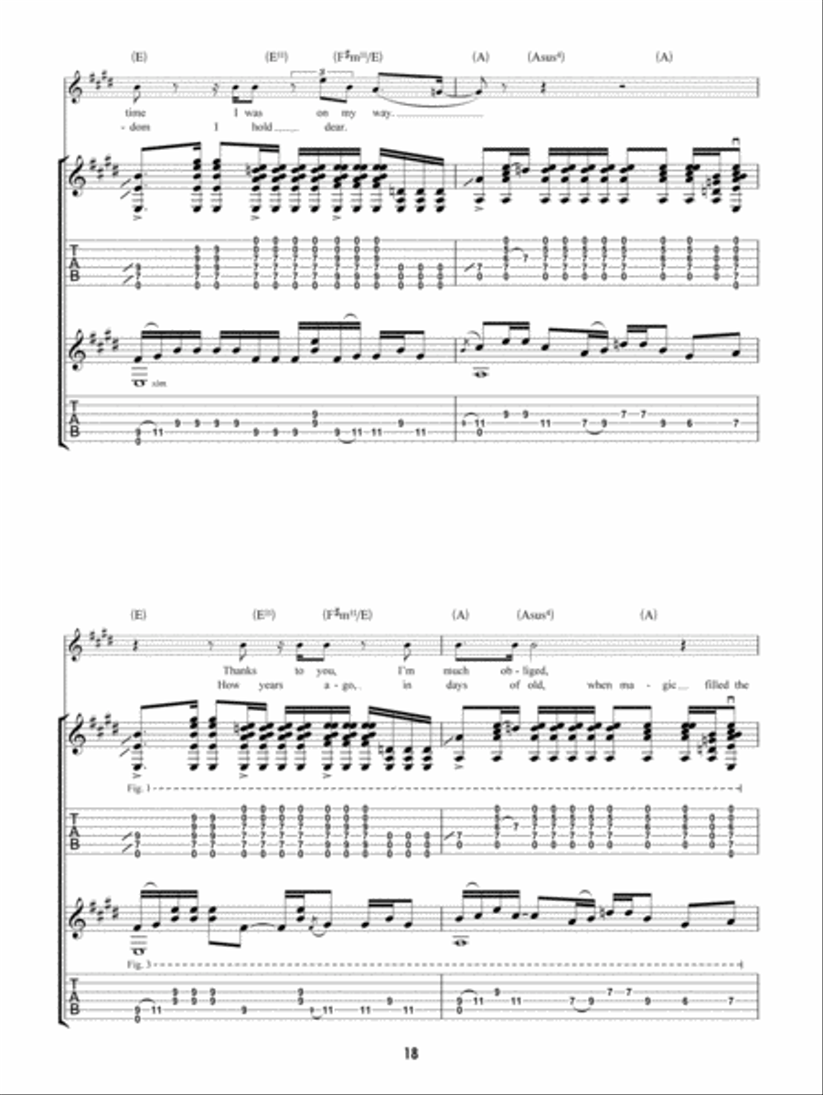 Ramble On Guitar Tablature scores gallery preview page 2