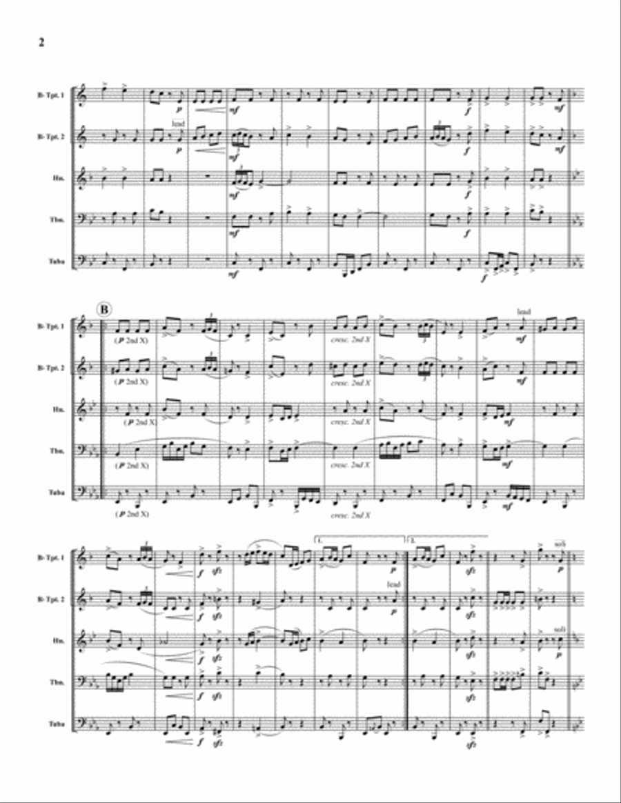 La Sorella Brass Quintet scores gallery preview page 3