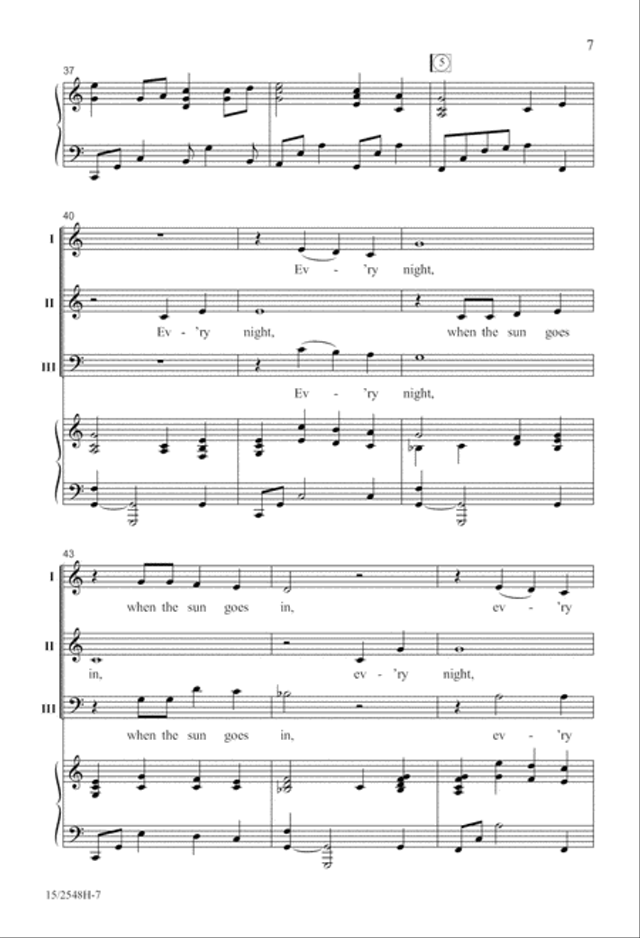 Angels Watching Over Me 3-Part scores gallery preview page 7