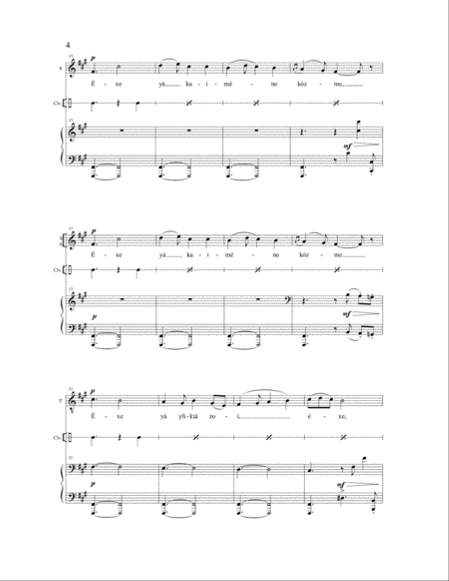 Dance of Zalongo 4-Part scores gallery preview page 3