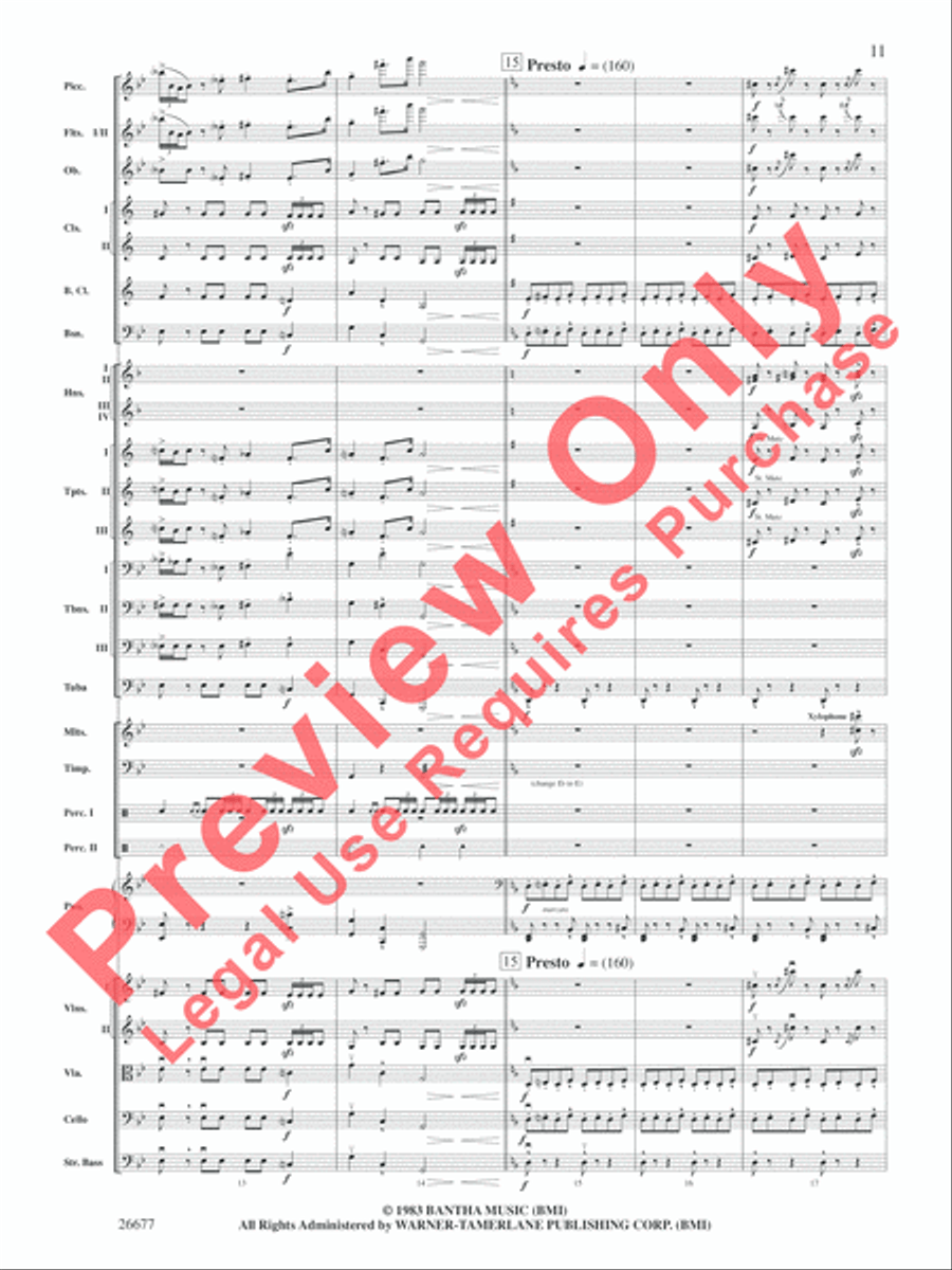 Star Wars Epic -- Part II, Suite from the Full Orchestra scores gallery preview page 12