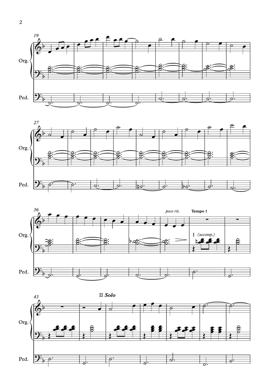 Det dufter lysegrønt af græs (Organ Improvisation) Organ Solo scores gallery preview page 2