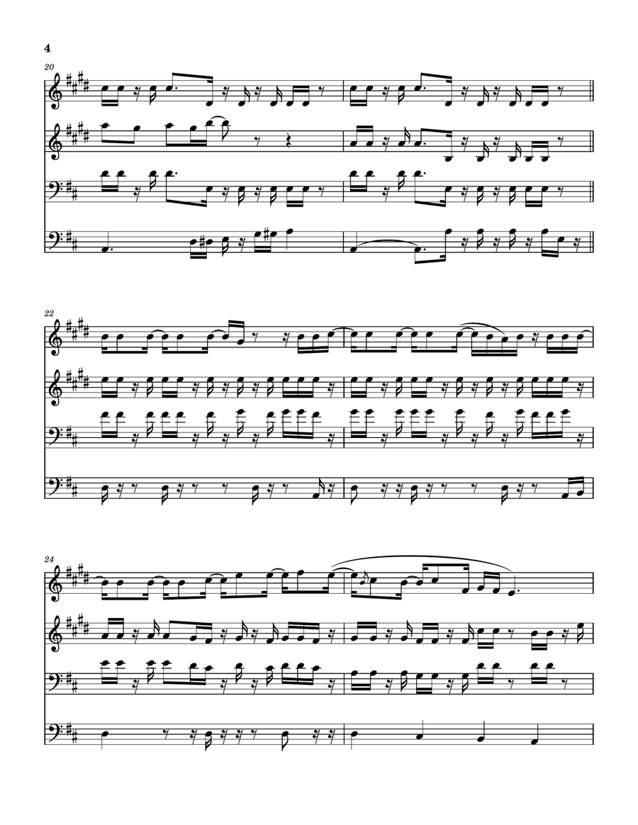 Medley: Dialogue (Part I) with Dialogue (Part II) Woodwind Quartet scores gallery preview page 5